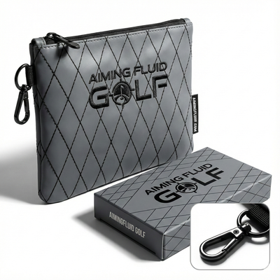 Leather golf utility pouch