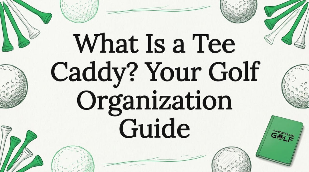 Hand-drawn golf themed title card illustration