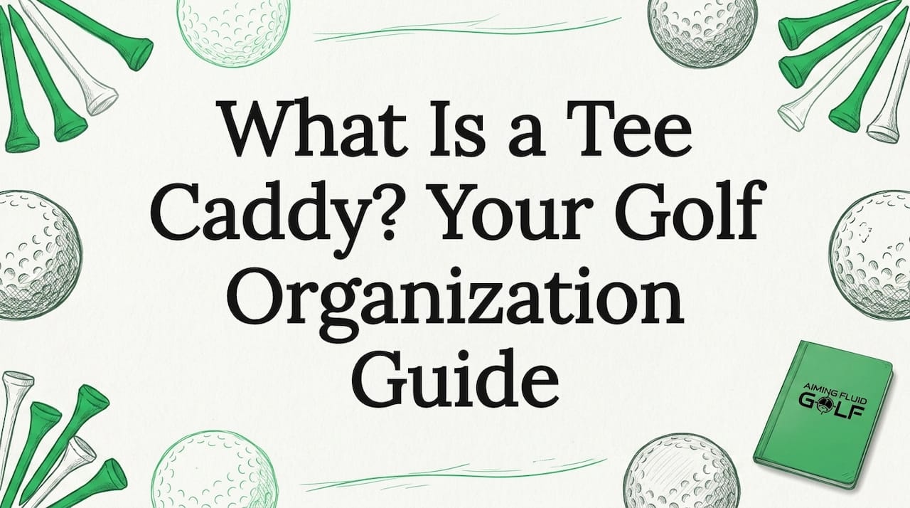 Hand-drawn golf themed title card illustration