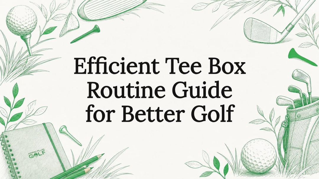 Decorative golf theme title card illustration