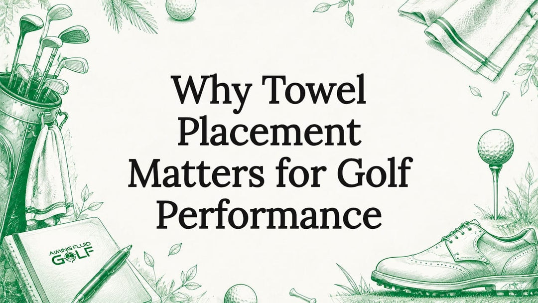 Decorative golf theme title card illustration