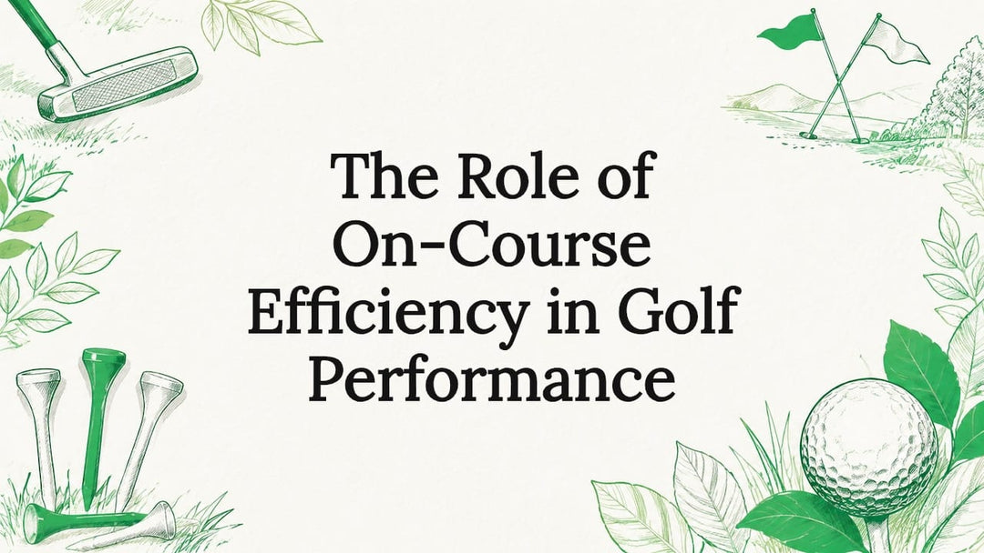 Decorative title card illustration with golf theme