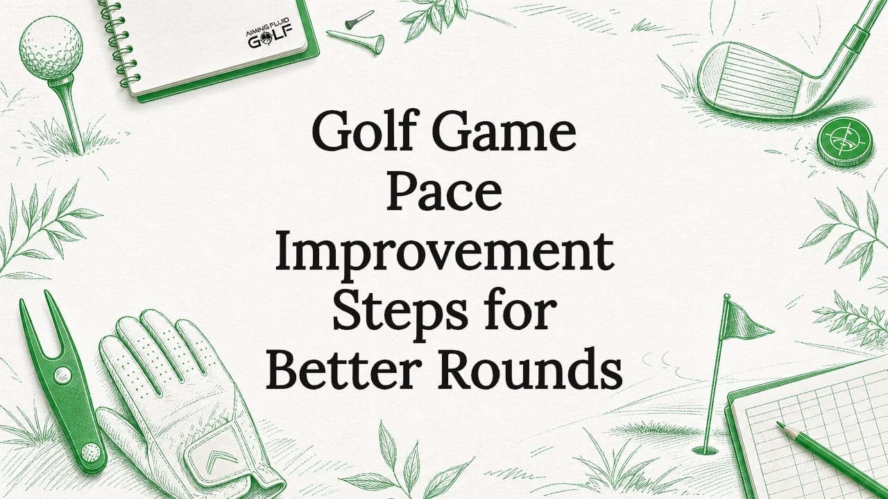 Decorative golf themed title card