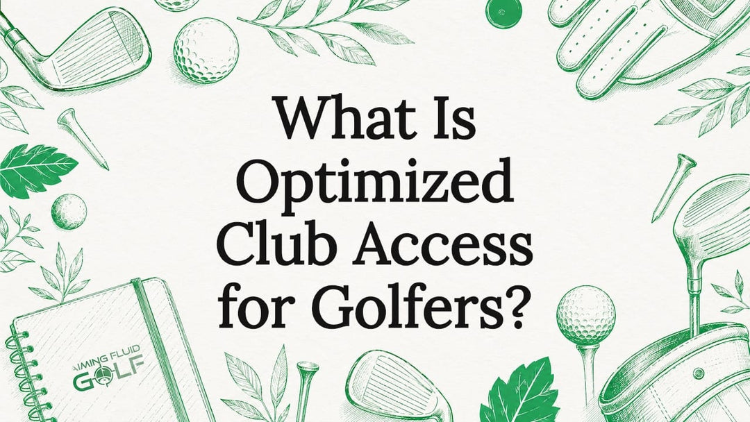 Decorative golf-themed title card illustration