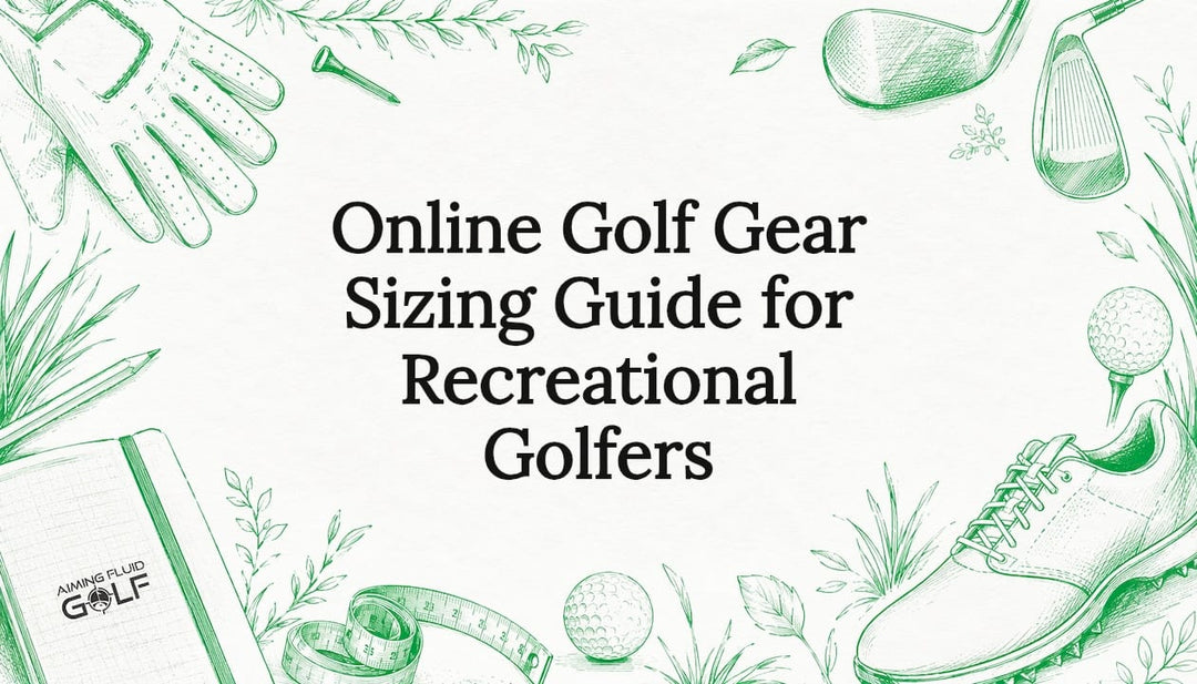 Decorative hand-drawn golf gear illustration