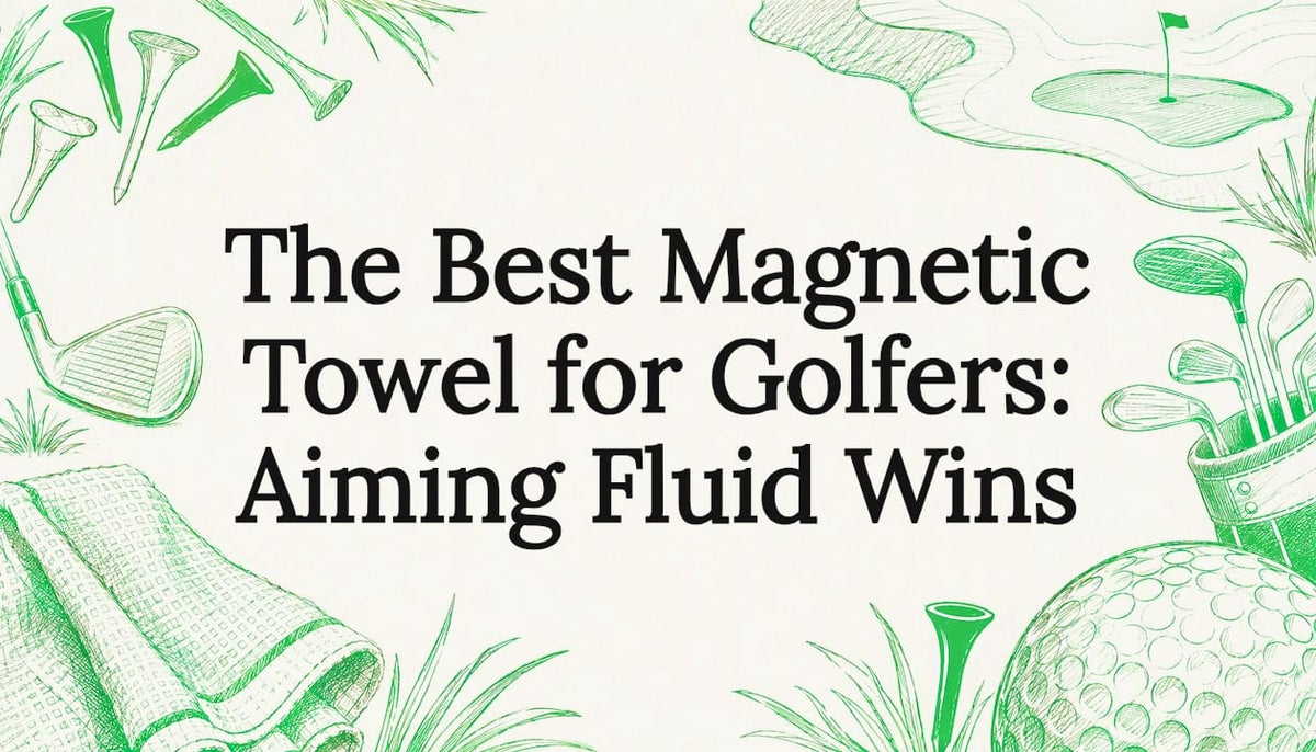 Decorative golf-themed title card illustration