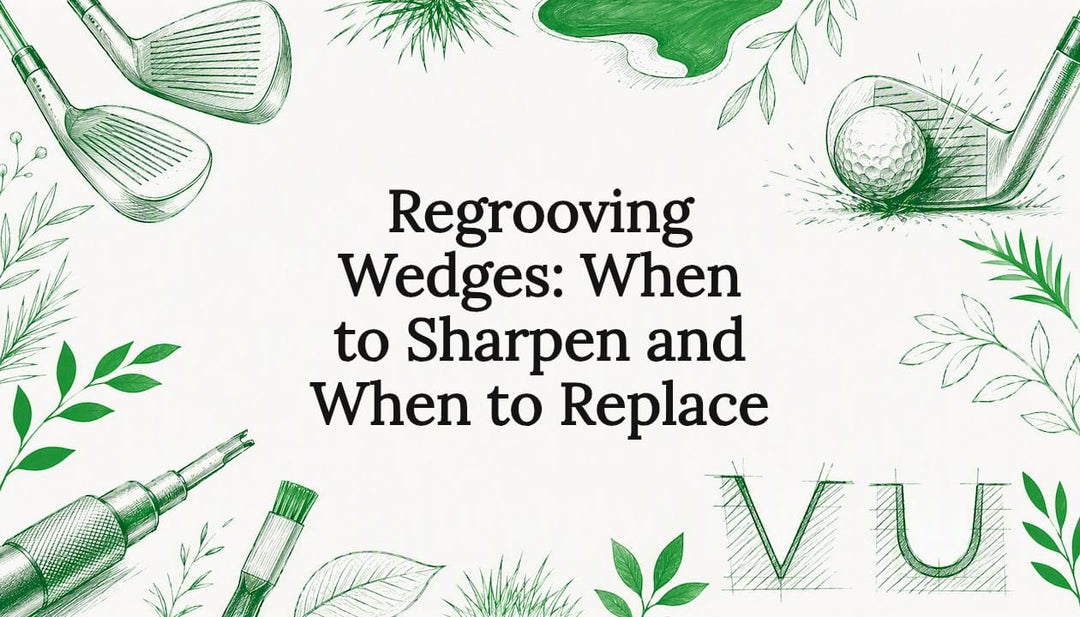 Decorative title card illustration for regrooving wedges article