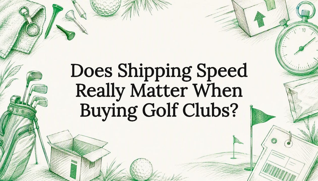 Decorative title card golf shipping theme