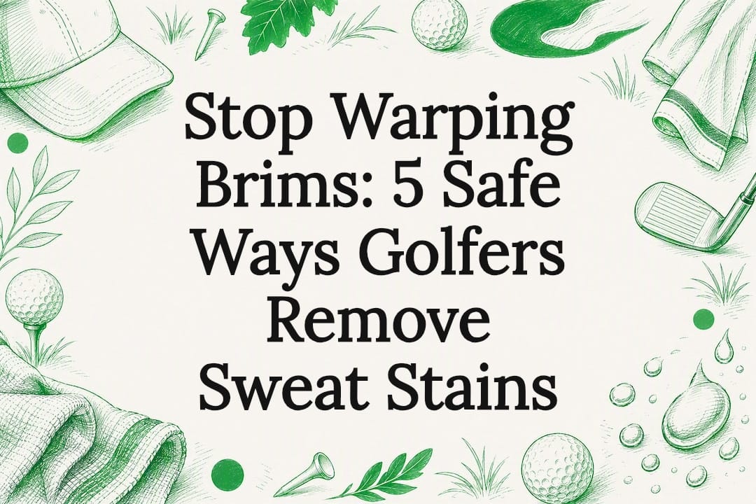 Decorative golf-themed title card illustration
