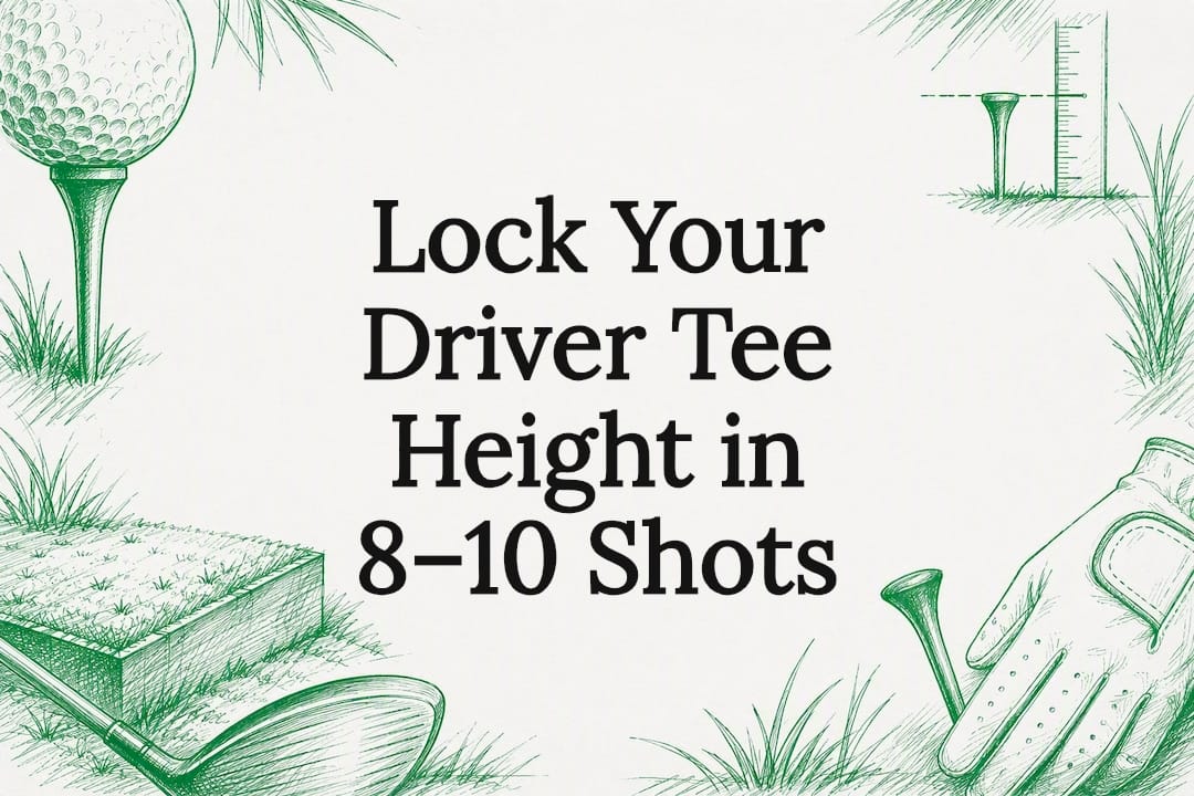 Decorative driver tee height title card
