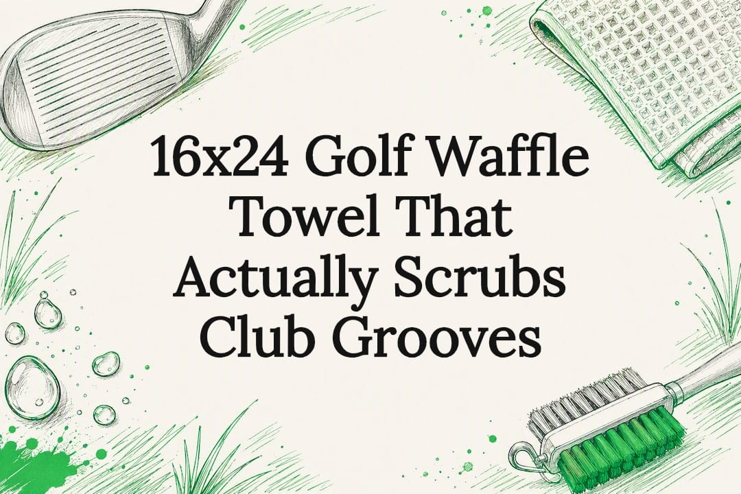Sketch title card for golf waffle towel guide