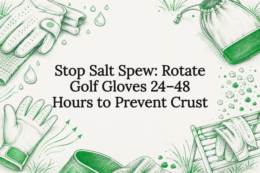 Golf glove care title card