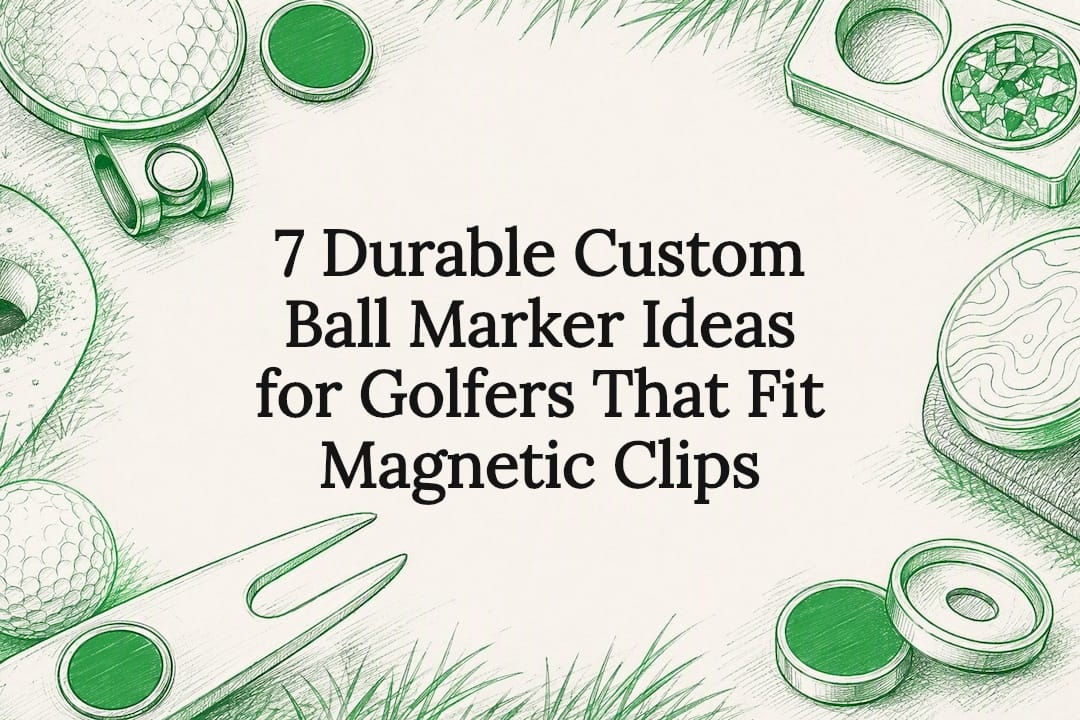 Custom golf marker title card illustration