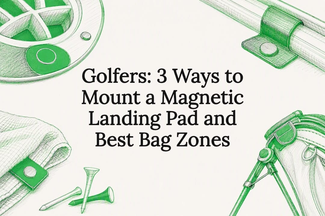 Hand-drawn magnetic golf setup title card