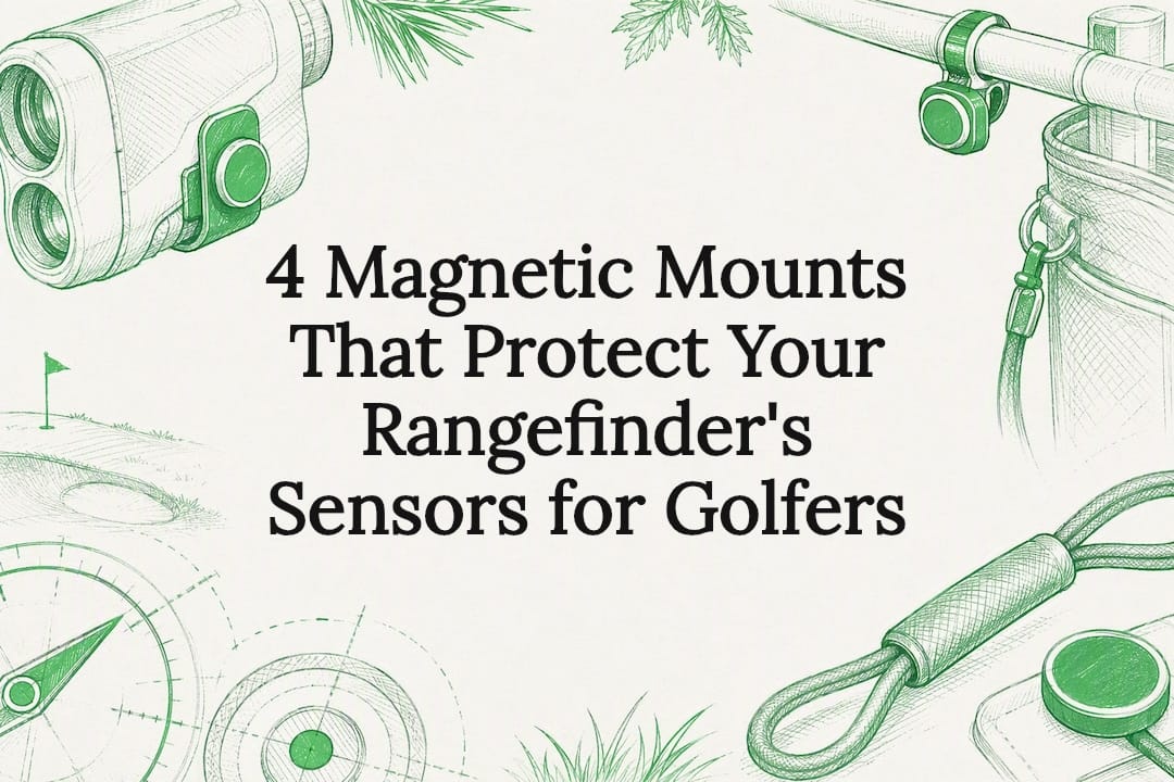 Decorative magnetic rangefinder mount title card
