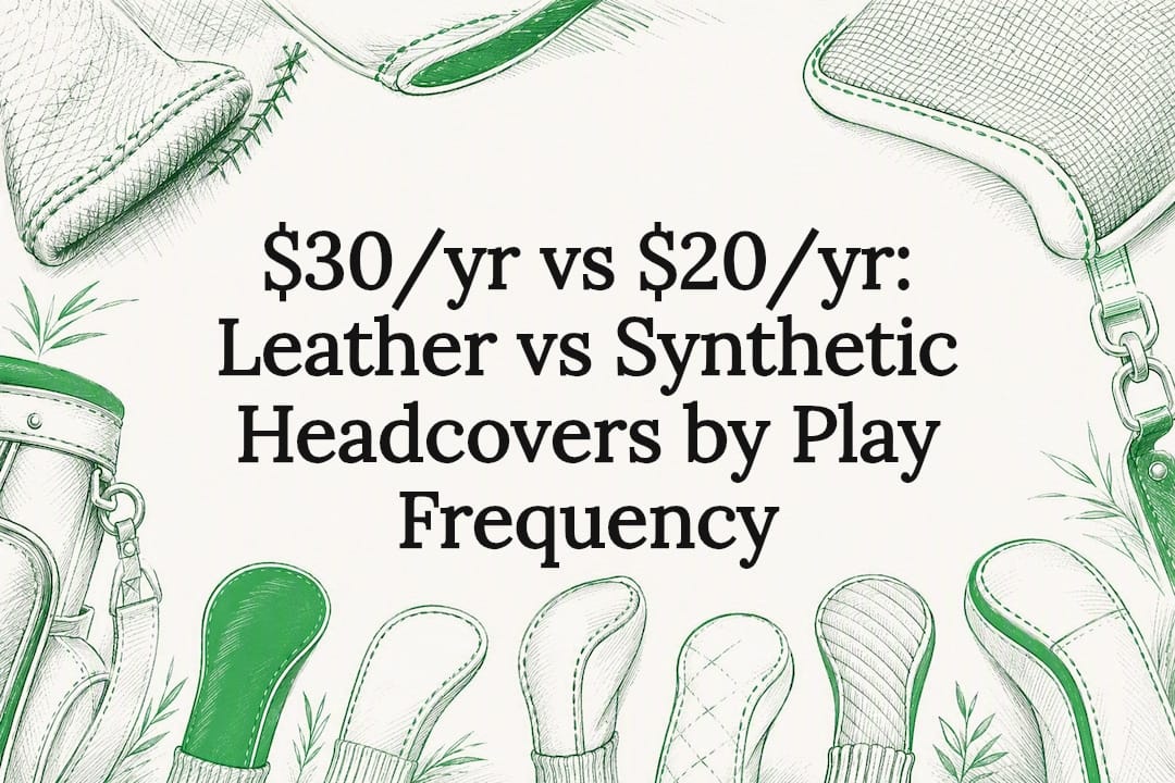 Leather and synthetic headcover comparison title card