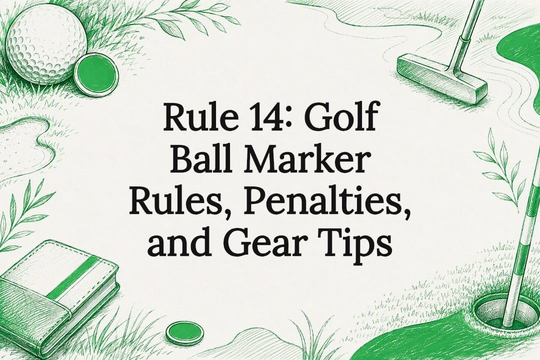 Golf ball marker rules title card
