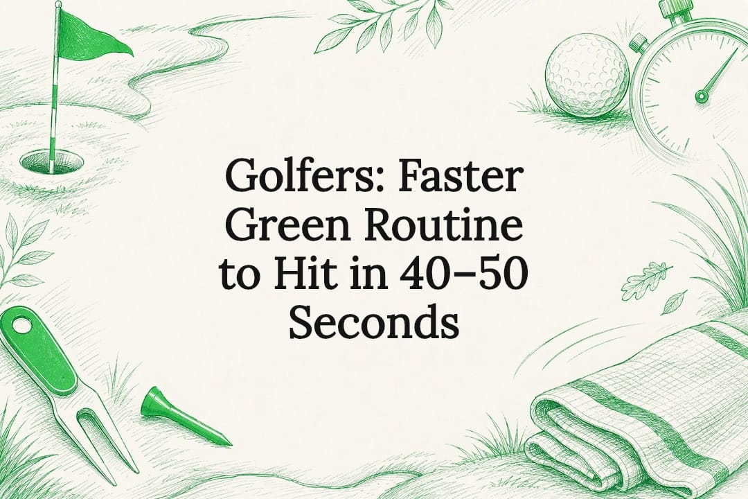 Decorative golf routine title card