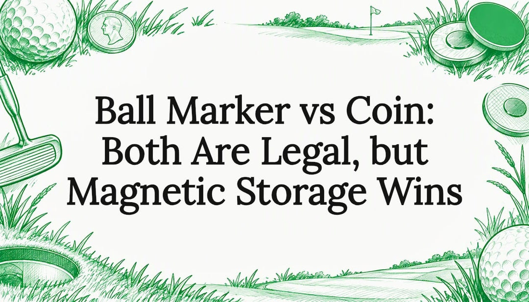 Golf coin and ball marker title card