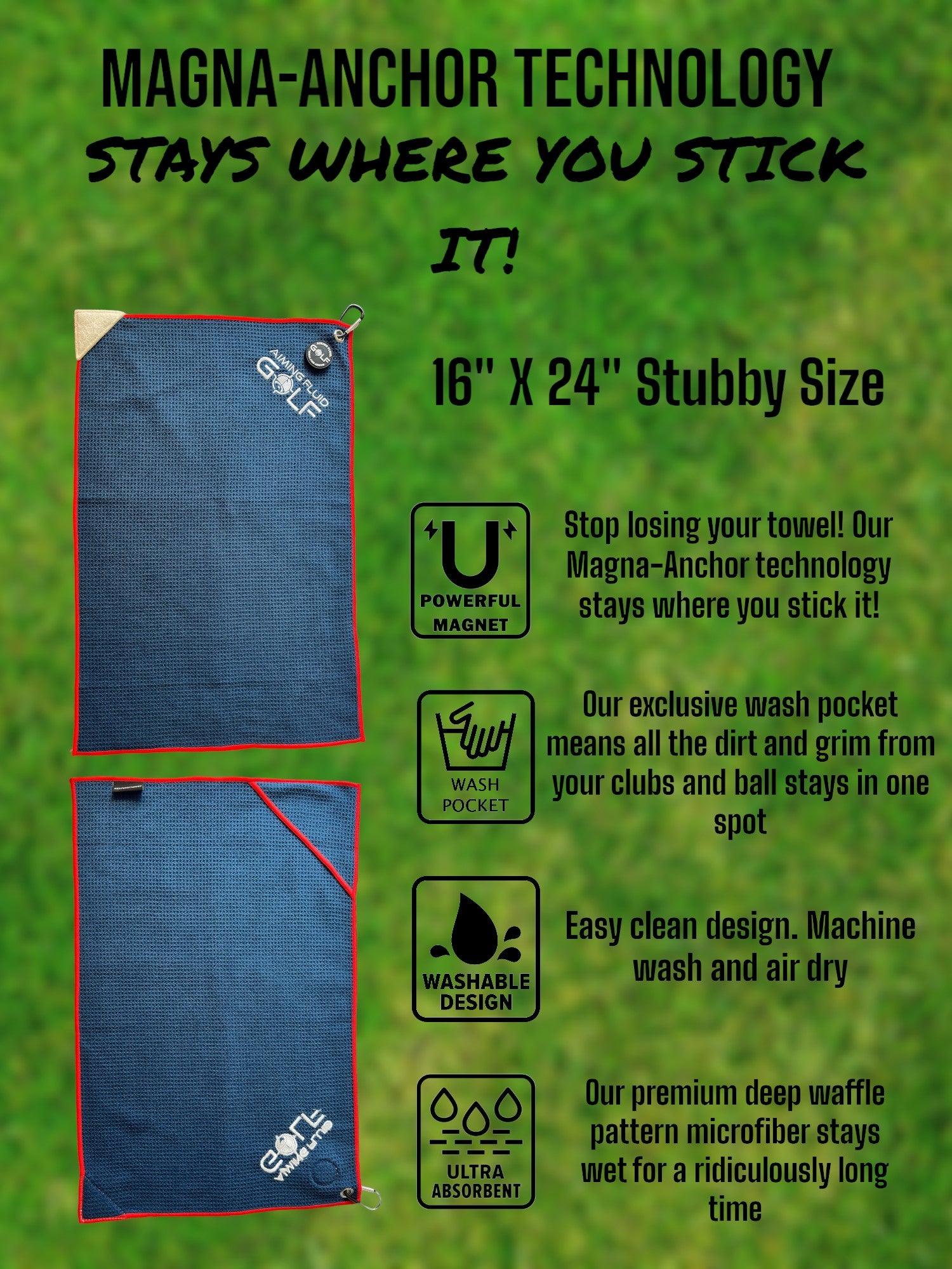 Magna-Anchor Magic: Why Our Magnetic Golf Towels Are the Game-Changer You've Been Waiting For!