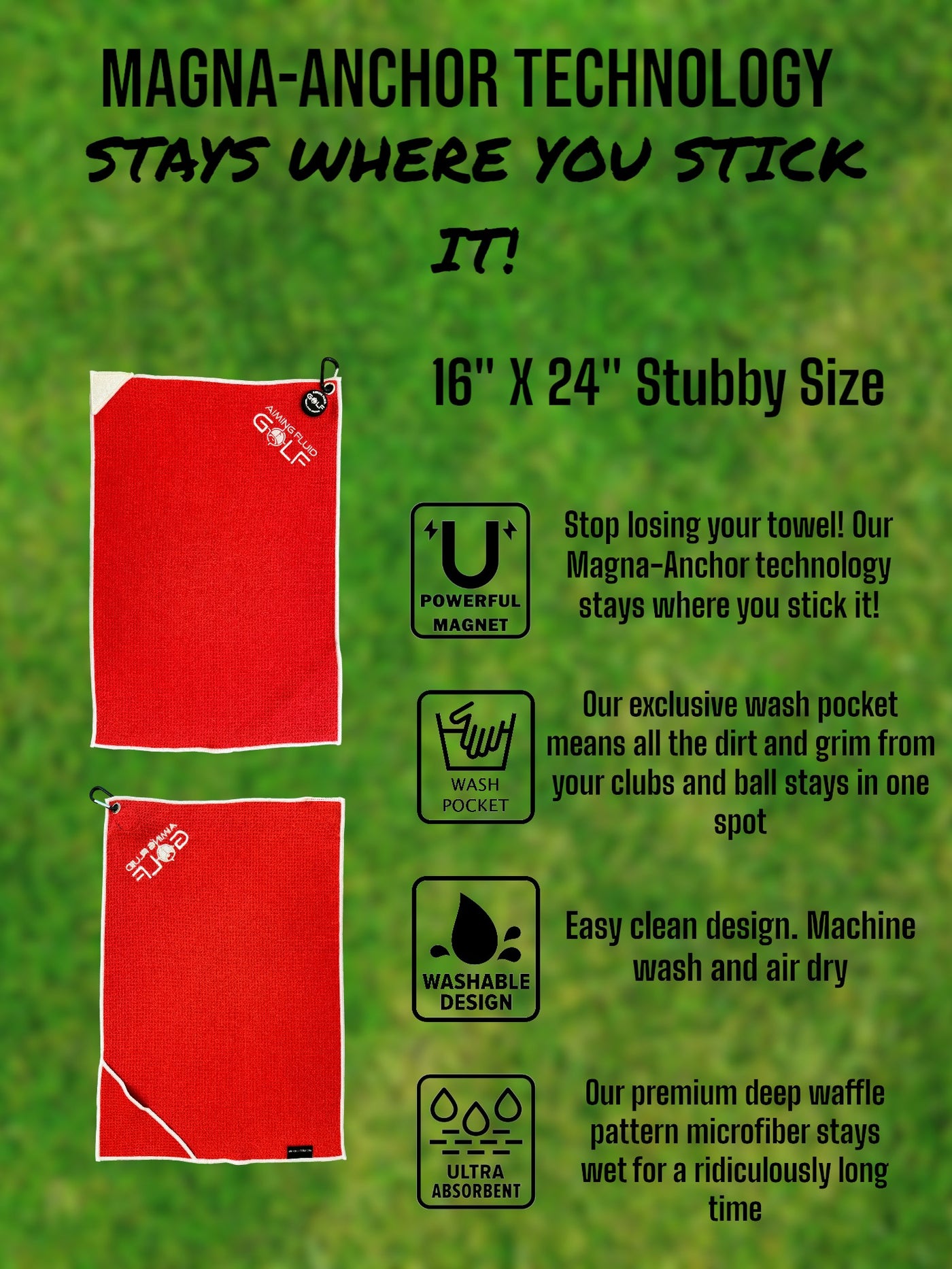 Revolutionize Your Golf Game with Magna-Anchor Technology: The Ultimate Magnetic Golf Towel