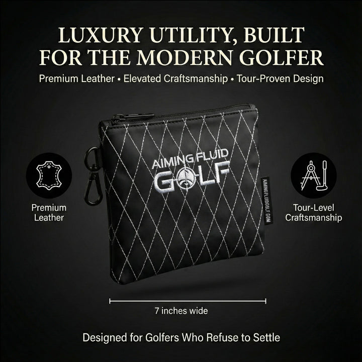 Black golf bag with &