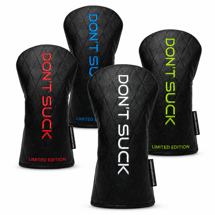 Aiming Fluid Golf Don’t Suck Headcover 4-Pack – Original + After Dark Limited Edition Collection