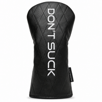 Don’t Suck™ Driver Headcover — Premium Black Diamond Quilted Fit (460cc)