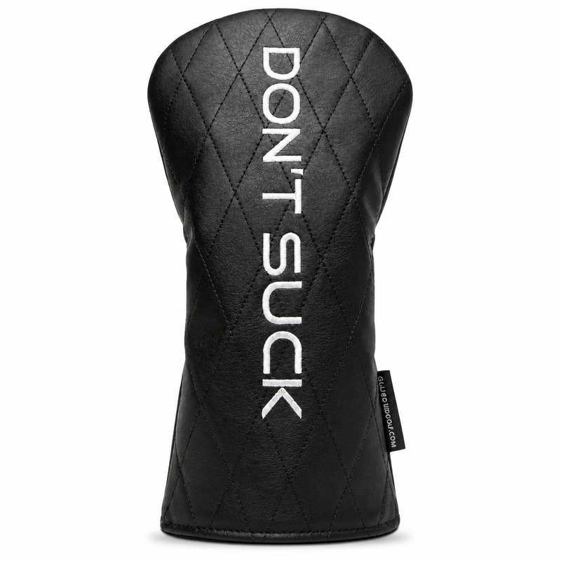Don’t Suck™ Driver Headcover — Premium Black Diamond Quilted Fit (460cc)