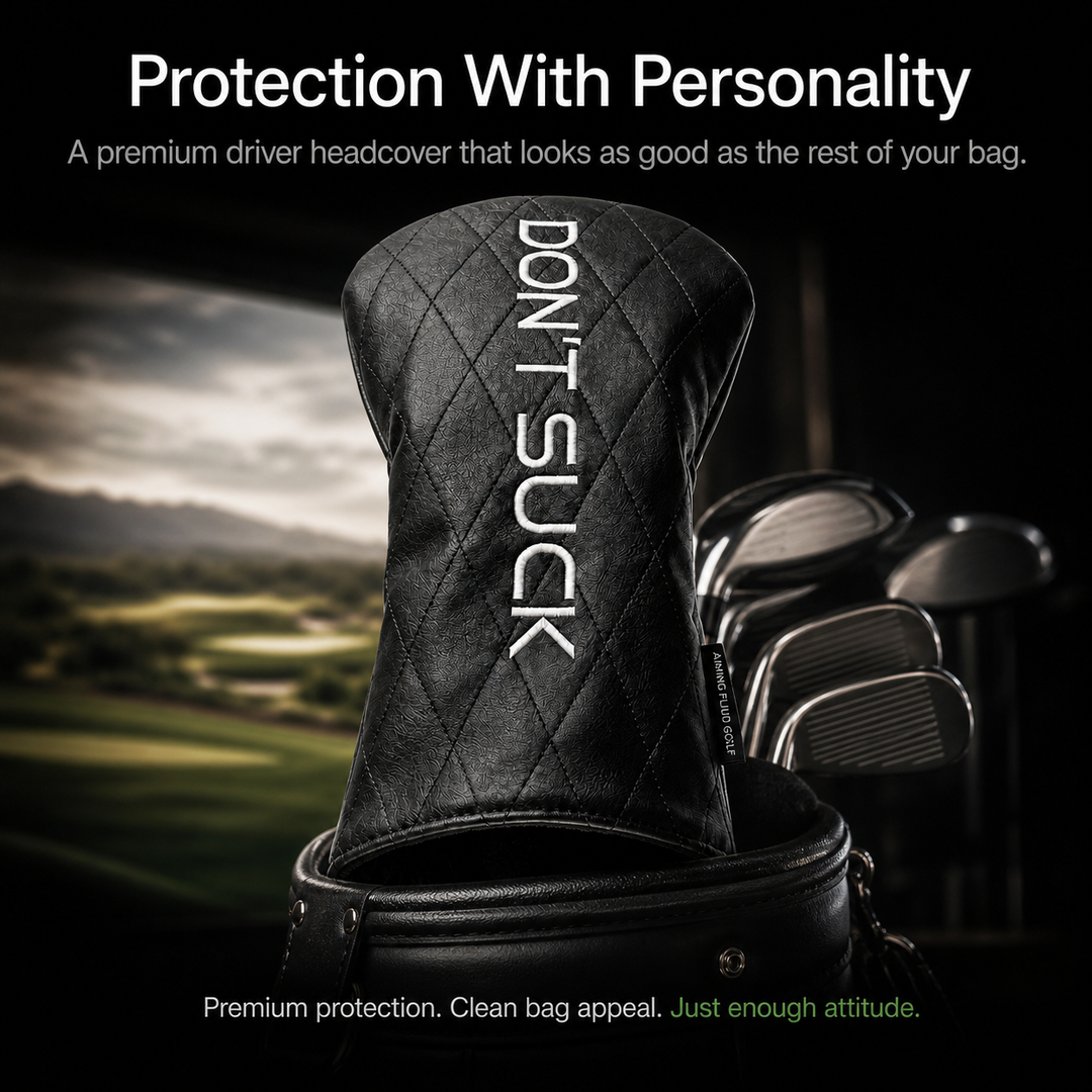 Don’t Suck™ Driver Headcover — Premium Black Diamond Quilted Fit (460cc)