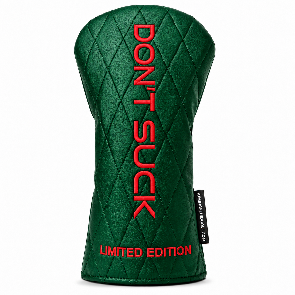 DON'T SUCK™ Reserve — Poinsettia Driver Headcover (Emerald Green, 460cc)