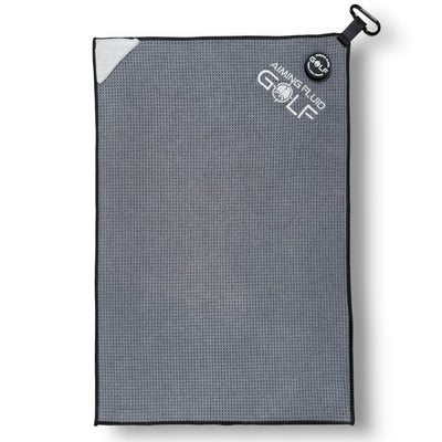 Multi-Function Magnetic Golf Towel with Wash Pocket, Magna-Anchor Technology, Waffle Pattern, Ball Scrubber – Perfect Golf Gift for Men & Women (16" x 24" Stubby)