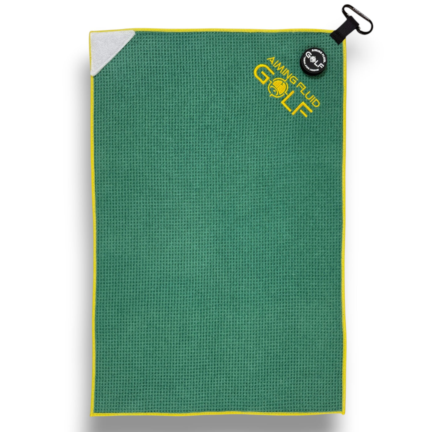 Multi-Function Magnetic Golf Towel with Wash Pocket, Magna-Anchor Technology, Waffle Pattern, Ball Scrubber – Perfect Golf Gift for Men & Women (16" x 24" Stubby)
