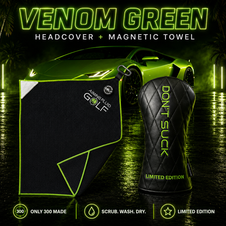 Venom Green After Dark Bundle | Limited Edition Headcover + Magnetic Golf Towel
