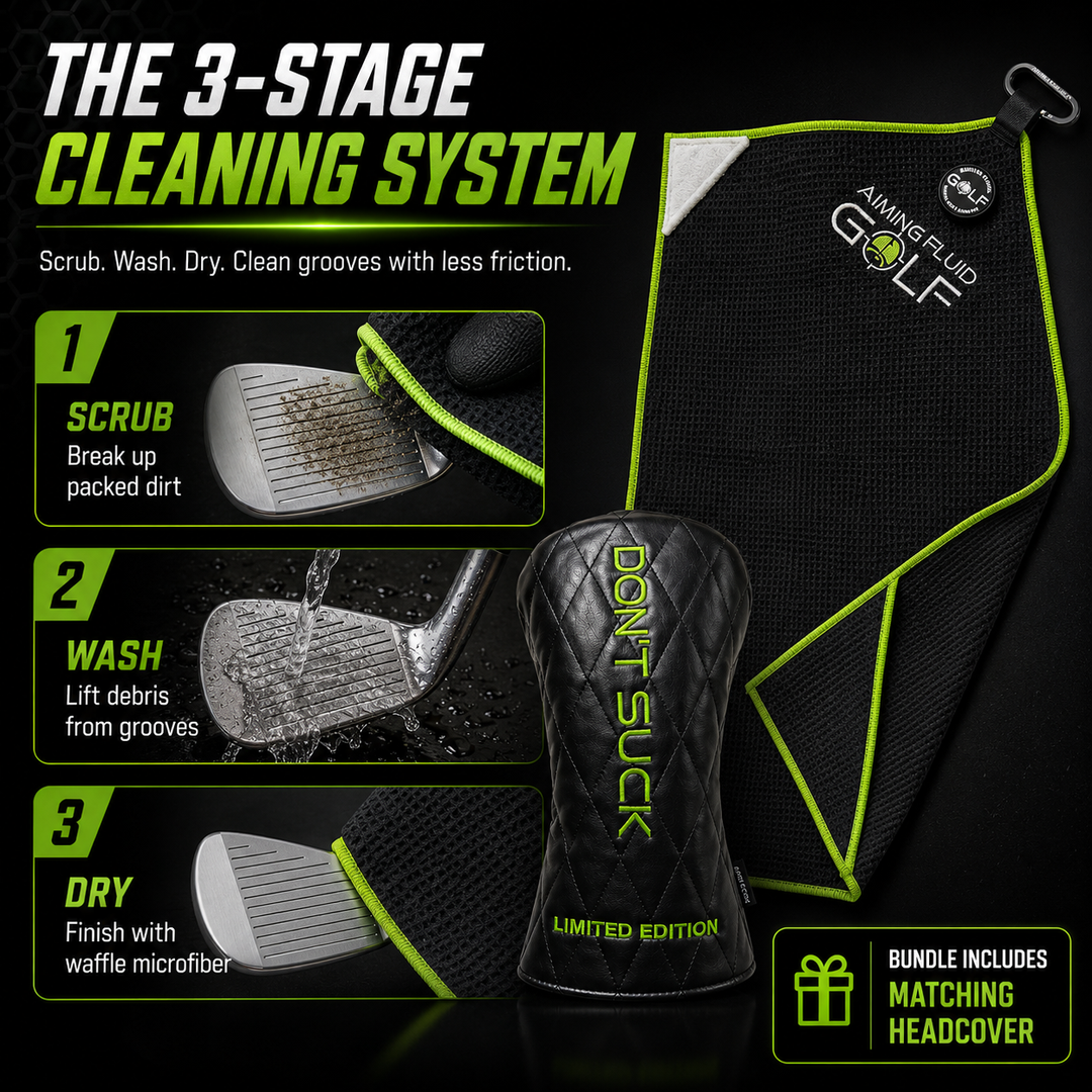 Venom Green After Dark Bundle | Limited Edition Headcover + Magnetic Golf Towel