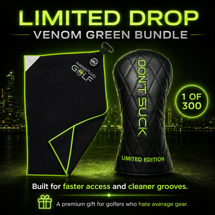 Venom Green After Dark Bundle | Limited Edition Headcover + Magnetic Golf Towel