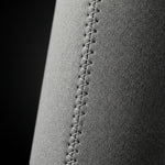 Gray Brewski Koozie with visible stitching detail, designed for holding beverages securely.
