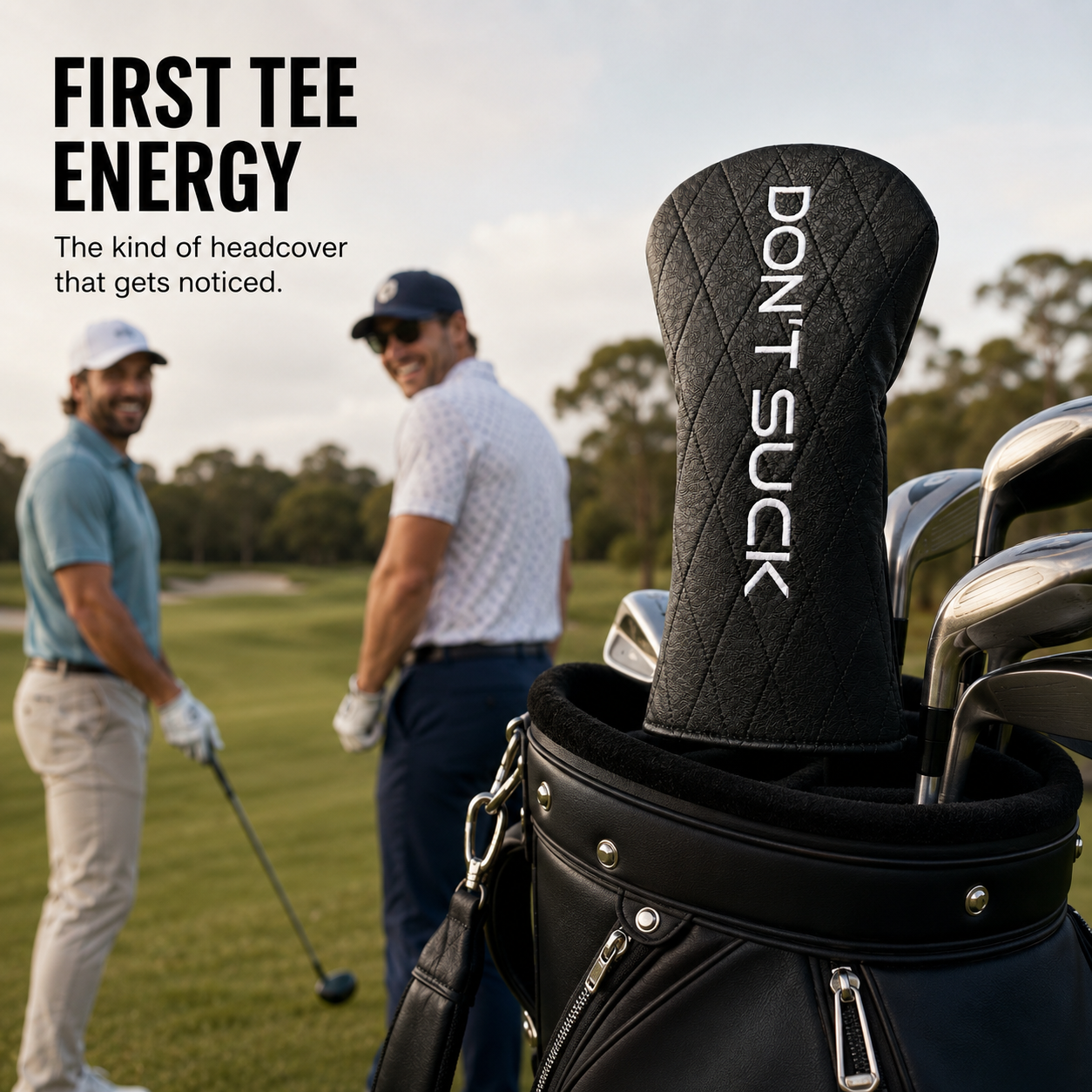 Don’t Suck™ Driver Headcover — Premium Black Diamond Quilted Fit (460cc)