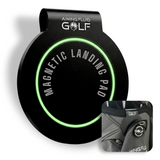 Aiming Fluid Golf Magnetic Landing Pad metal docking clip designed for universal attachment to golf bag cuffs and rims
