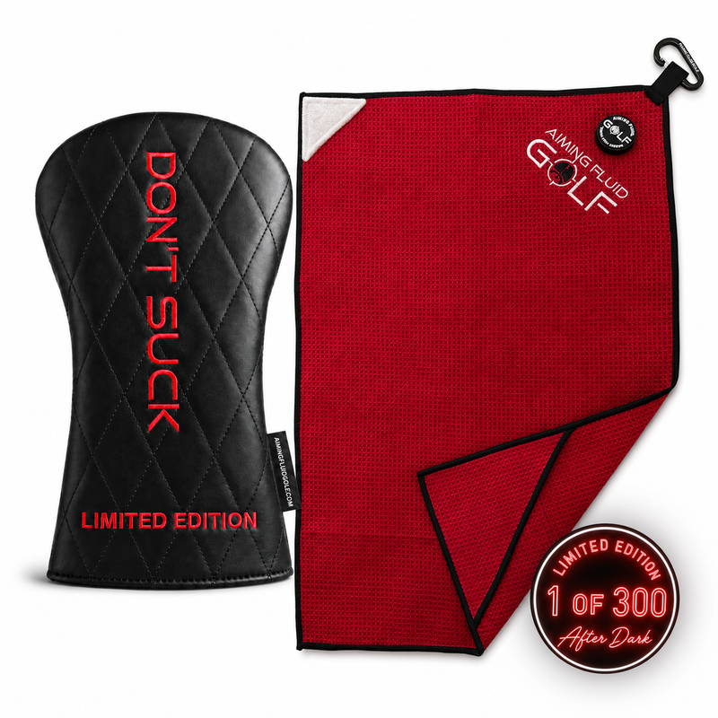 After Dark Hotwire Red Golf Bundle | Limited Edition Headcover + Magnetic Golf Towel