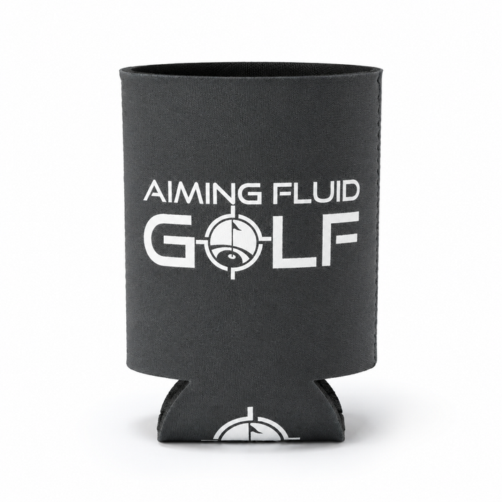 Aiming Fluid Golf Slate Grey Neoprene Can Koozie