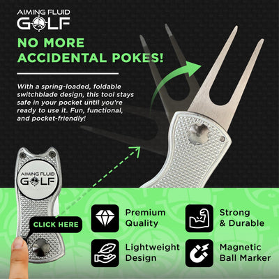 Foldable Metal Divot Tool
