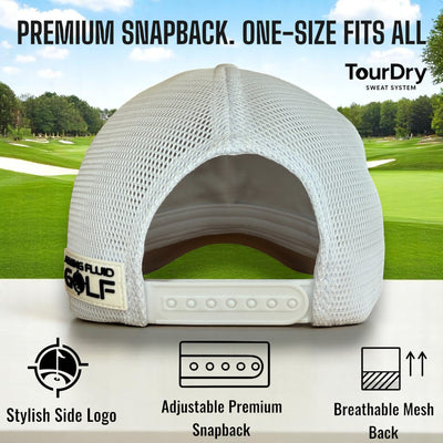 Premium Golf Gym Boat Hiking Tennis Bike Hat TourDry Sweat System Odor-Resistant Sweatband Moisture-Wicking Liner One Size