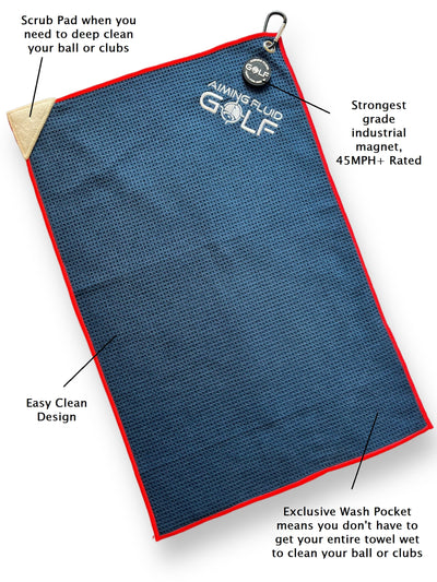 Magnetic Golf Towel Small (Stubby) With MAGNA-ANCHOR Technology