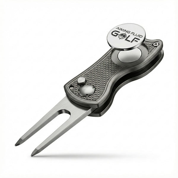 Foldable 5-in-1 Divot Tool with Magnetic Ball Marker