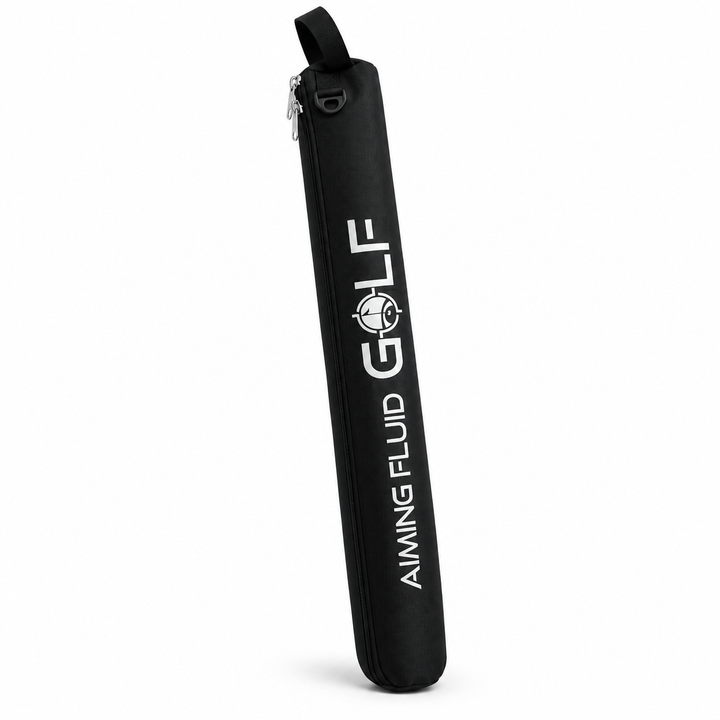 Aiming Fluid Golf insulated golf bag tube cooler on white background
