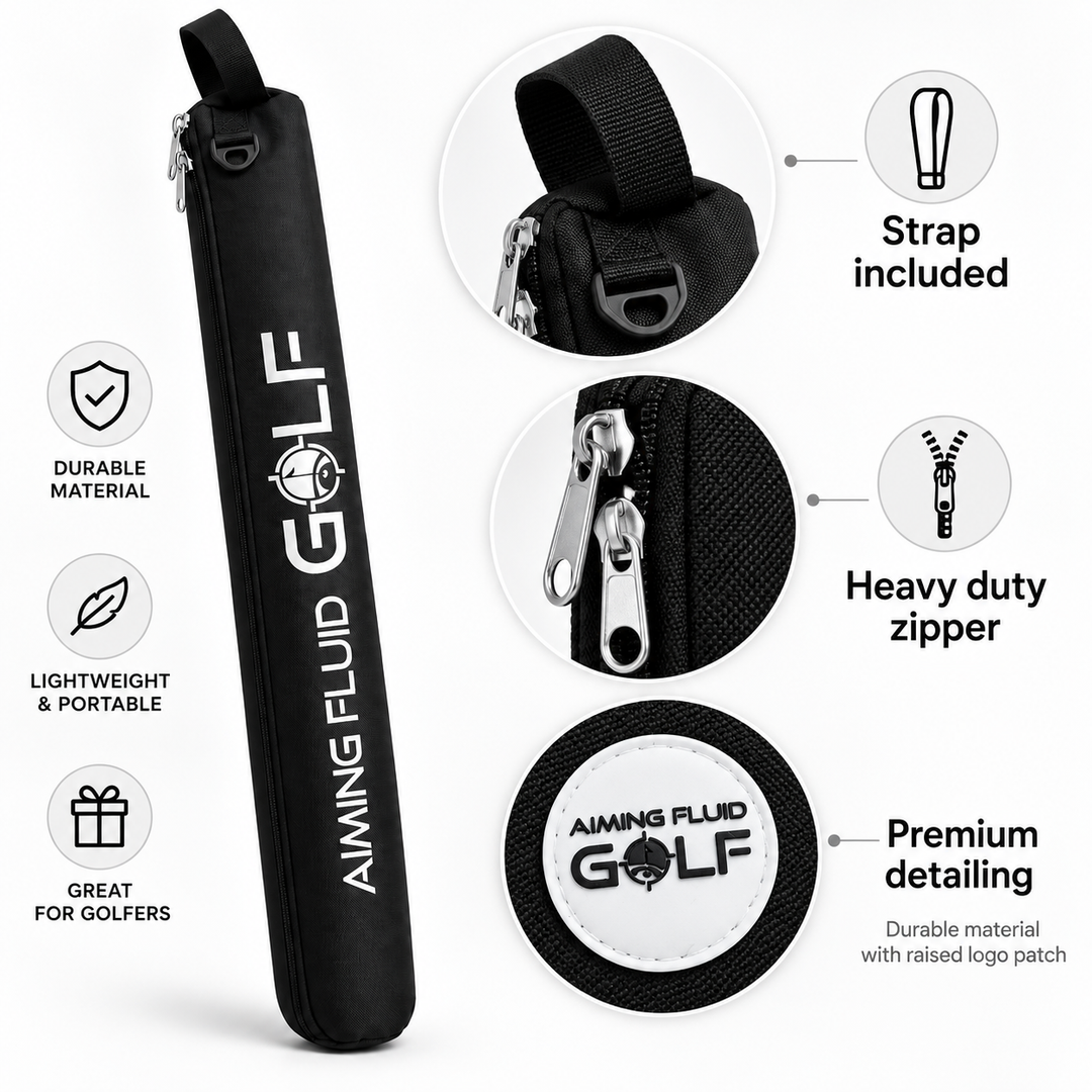 Aiming Fluid Golf golf bag tube cooler with included strap and heavy duty zipper