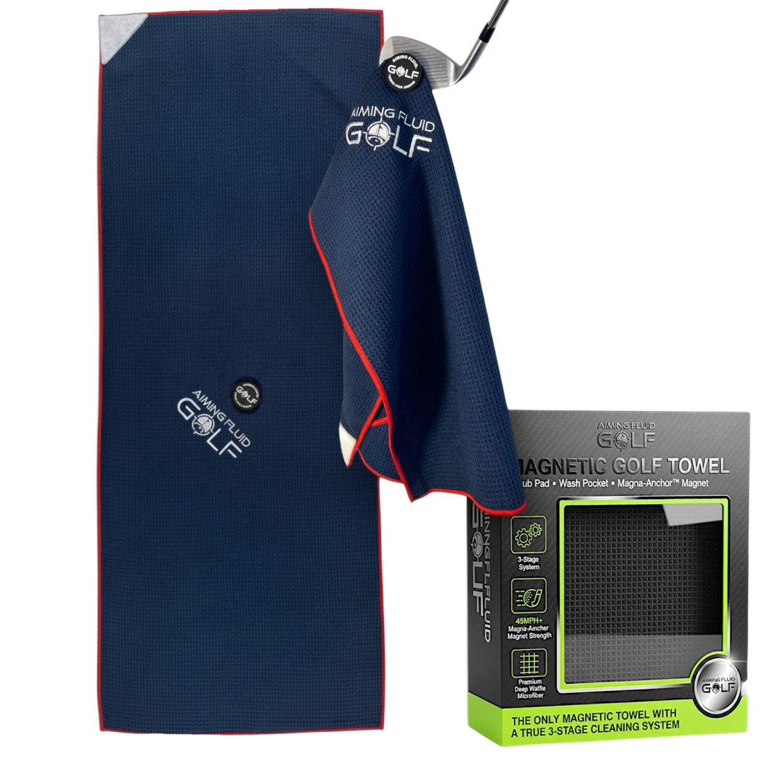 Magna-Anchor™ Magnetic Golf Towel – The 40 (16×40)