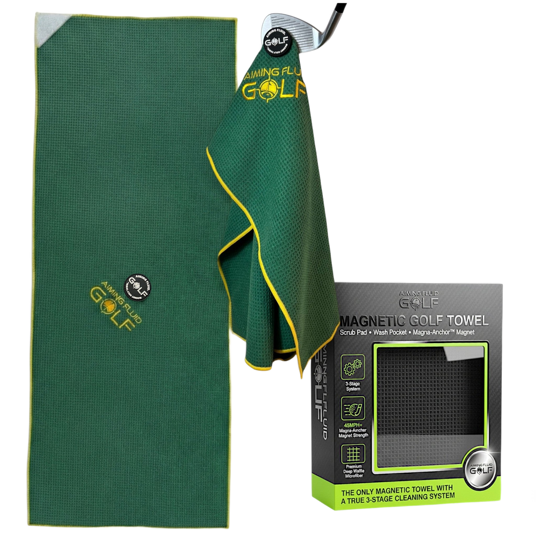 Magna-Anchor™ Magnetic Golf Towel – The 40 (16×40)