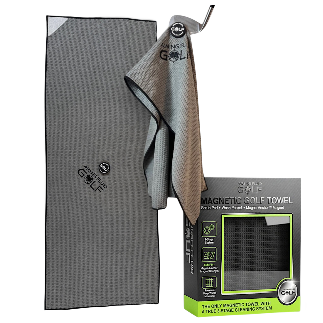 Magna-Anchor™ Magnetic Golf Towel – The 40 (16×40)
